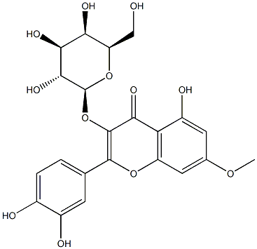 ラムネチン3-ガラクトシド 化学構造式