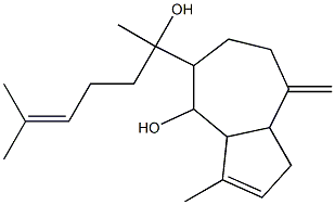 1,3a,4,5,6,7,8,8a-Octahydro-4-hydroxy-α,3-dimethyl-8-methylene-α-(4-methyl-3-pentenyl)-5-azulenemethanol,62858-25-7,结构式