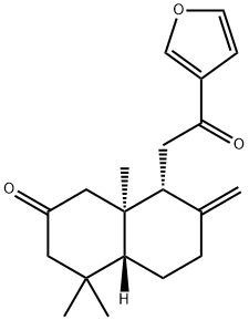 (4aR)-8β-[2-(3-Furyl)-2-oxoethyl]decahydro-4,4,8aβ-trimethyl-7-methylenenaphthalen-2-one Struktur