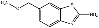 2-Benzothiazolamine,6-[(aminooxy)methyl]-(9CI) 化学構造式