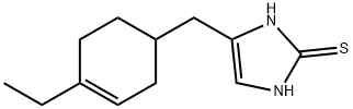 2H-Imidazole-2-thione,4-[(4-ethyl-3-cyclohexen-1-yl)methyl]-1,3-dihydro-(9CI) Struktur