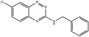 N-benzyl-3-chloro-7,9,10-triazabicyclo[4.4.0]deca-2,4,7,9,11-pentaen-8 -amine Struktur