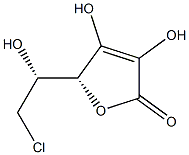 6-chloro-6-deoxyascorbic acid 化学構造式