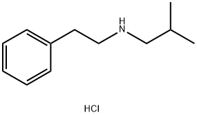 Benzeneethanamine,N-(2-methylpropyl)-, hydrochloride (1:1) Struktur