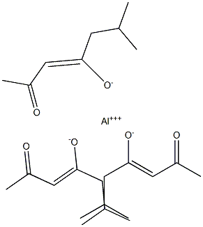 TRIS(6-METHYLHEPTANE-2,4-DIONATO-O,O')ALUMINIUM 结构式