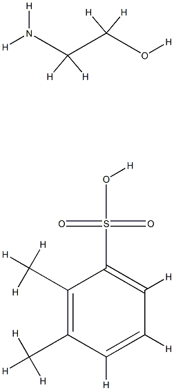 dimethylbenzenesulphonic acid, compound with 2-aminoethanol (1:1),63081-22-1,结构式