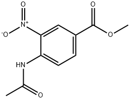 methyl 4-(acetylamino)-3-nitrobenzoate Struktur