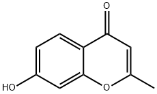 7-hydroxy-2-methyl-4H-chromen-4-one Struktur