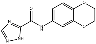 1H-1,2,4-Triazole-3-carboxamide,N-(2,3-dihydro-1,4-benzodioxin-6-yl)-(9CI) Structure