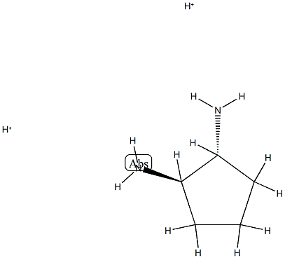 1,2-Cyclopentanediamine,conjugatediacid,(1R,2R)-rel-(9CI) Structure