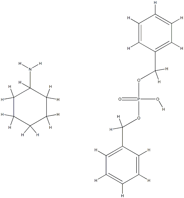 bis(phenylmethoxy)phosphinic acid, cyclohexanamine,6325-34-4,结构式