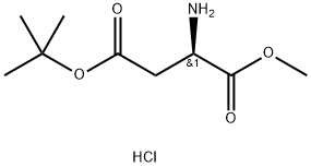 D-天冬氨酸-Α-甲酯-Β-叔丁酯盐酸盐, 63329-02-2, 结构式