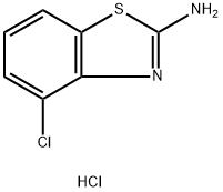 2-氨基-4-氯苯并噻唑盐酸盐 结构式