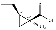 Cyclopropanecarboxylic acid, 1-amino-2-ethyl-, (1R,2R)-rel- (9CI),63364-56-7,结构式