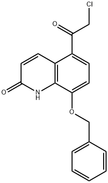 5-氯乙酰基-8-苄氧基-2(1H)-喹啉酮,63404-86-4,结构式