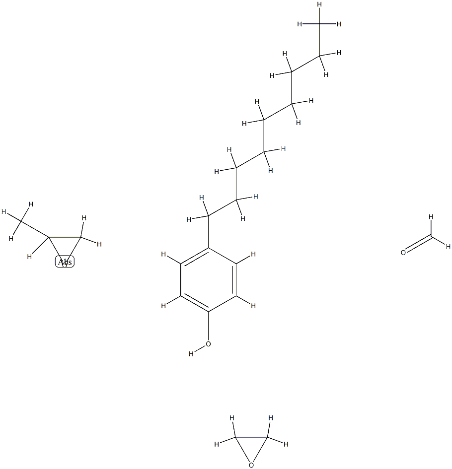 Formaldehyde, polymer with methyloxirane, 4-nonylphenol and oxirane 化学構造式