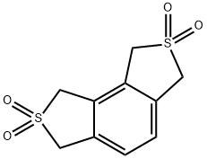 1,3,6,8-Tetrahydro-benzo[1,2-c:3,4-c']dithiophene 2,2,7,7-tetraoxide Struktur