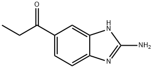 1-Propanone,1-(2-amino-1H-benzimidazol-5-yl)-(9CI) Structure