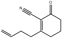 1-Cyclohexene-1-carbonitrile,2-(3-butenyl)-6-oxo-(9CI) Structure