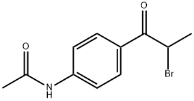 N-[4-(2-bromopropanoyl)phenyl]acetamide Structure