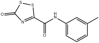 3H-1,2,4-Dithiazole-5-carboxamide,N-(3-methylphenyl)-3-oxo-(9CI) Structure