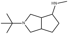 Cyclopenta[c]pyrrol-4-amine, 2-(1,1-dimethylethyl)octahydro-N-methyl- (9CI) Struktur
