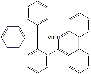 2-(Phenanthridin-6-yl)-α,α-diphenylbenzenemethanol 结构式