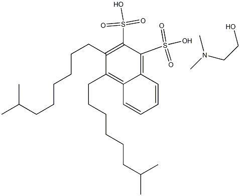 diisononylnaphthalenedisulphonic acid, compound with 2-(dimethylamino)ethanol (1:2) 结构式