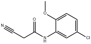 N-(5-chloro-2-methoxyphenyl)-2-cyanoacetamide Struktur