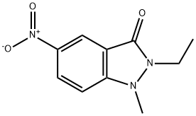 3H-Indazol-3-one,2-ethyl-1,2-dihydro-1-methyl-5-nitro-(9CI),637338-30-8,结构式