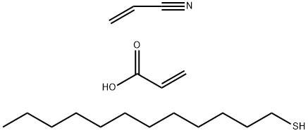 2-Propenoic acid, telomer with 1-dodecanethiol and 2-propenenitrile 结构式