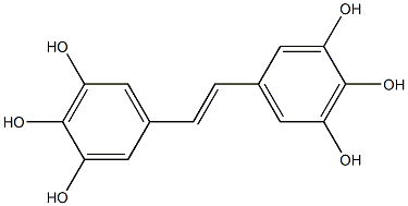 5,5'-(1E)-1,2-Ethenediylbis-1,2,3-benzenetriol Structure