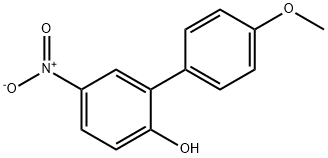 4''-METHOXY-5-NITRO-1,1''-BIPHENYL-2-OL 化学構造式