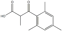 α,2,4,6-テトラメチル-β-オキソベンゼンプロピオン酸 化学構造式