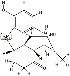 4,5α-Epoxy-3-hydroxy-17-methylmorphinan-8-one,63868-39-3,结构式