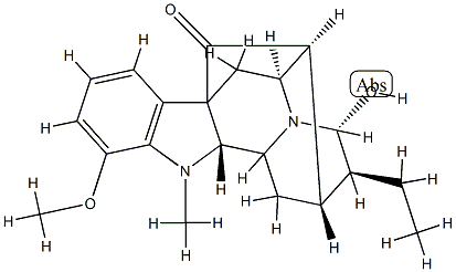 21α-Hydroxy-12-methoxyajmalan-17-one Structure
