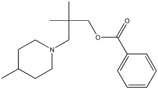 2,2-Dimethyl-3-(4-methylpiperidino)propyl=benzoate Structure