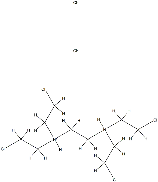 1,2-Ethanediamine,N1,N1,N2,N2-tetrakis(2-chloroethyl)-, hydrochloride (1:2) Struktur