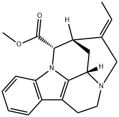(16S,19E)-19,20-ジデヒドロ-1,16-シクロコリナン-17-酸メチル 化学構造式