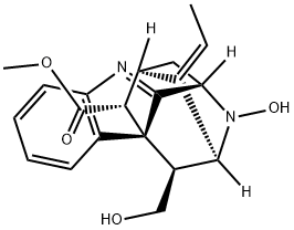 4,5-Dihydroxy-6α,21α-cyclo-4,5-secoakuammilan-17-oic acid methyl ester Structure