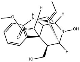 (2ξ)-1,2-Dihydro-4,5-dihydroxy-6α,21α-cyclo-4,5-secoakuammilan-17-oic acid methyl ester Structure