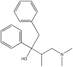 (R*,S*)-(±)-alpha-[2-(dimethylamino)-1-methylethyl]-alpha-phenylphenethyl alcohol,63957-11-9,结构式