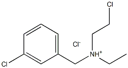 Benzenemethanamine,3-chloro-N-(2-chloroethyl)-N-ethyl-, hydrochloride (1:1) 化学構造式