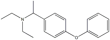 N,N-ジエチル-α-メチル-4-フェノキシベンジルアミン 化学構造式