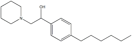 4-Hexyl-α-(piperidinomethyl)benzyl alcohol,63991-19-5,结构式