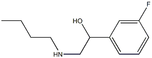 α-[(ブチルアミノ)メチル]-3-フルオロベンジルアルコール 化学構造式
