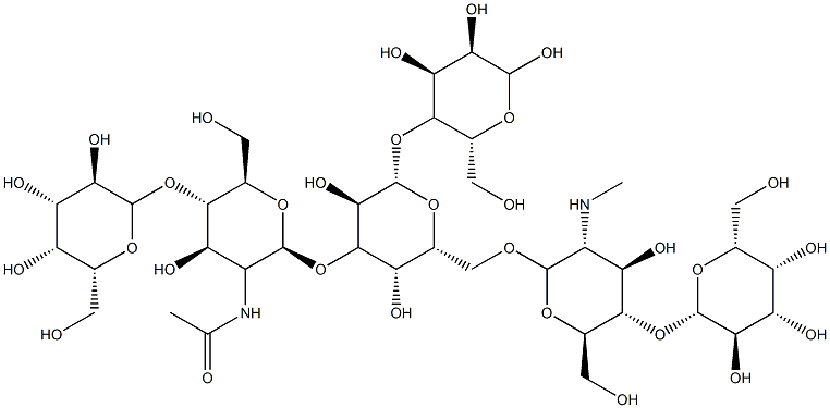 64003-52-7 O-BETA-D-吡喃半乳糖基-(1-4)-O-2-(乙酰氨基)-2-脱氧-BETA-D-吡喃葡萄糖基-(1-3)-O-[O-BETA-D-吡喃半乳糖基-(1-4)-2-(乙酰氨基)-2-脱氧-BETA-D-吡喃葡萄糖基-(1-6)]-O-BETA-D-吡喃半乳糖基-(1-4)-D-葡萄糖