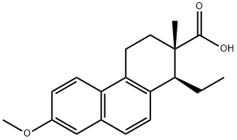 3-メトキシ-16,17-セコエストラ-1,3,5,7,9-ペンタエン-17-酸 化学構造式