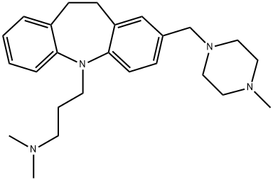 10,11-Dihydro-N,N-dimethyl-2-[(4-methyl-1-piperazinyl)methyl]-5H-dibenz[b,f]azepine-5-propan-1-amine Structure