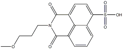 N-(3-Methoxypropyl)-1-sulfonaphthalene-4,5-dicarbimide,64117-54-0,结构式